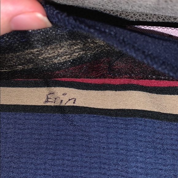 Red blue and tan stripped dress - Picture 7 of 10